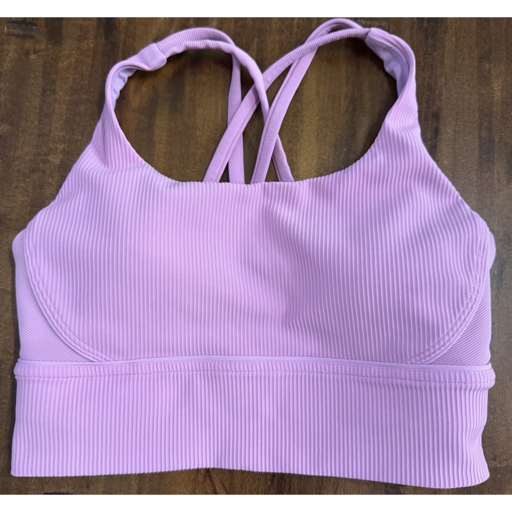 Lululemon Energy Longline Bra Dahlia Mauve Size 2-4